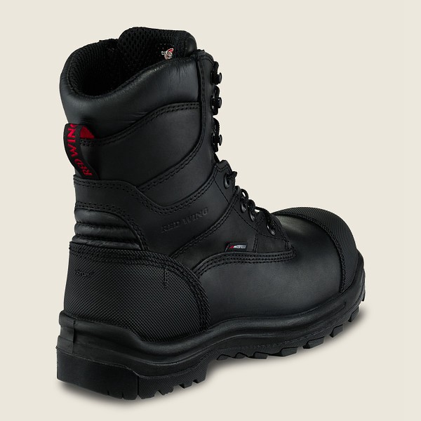 Botas de Seguridad Red Wing Hombre Negros - King Toe® - 8-Inch Waterproof Csa Toe - 152-YJORBD